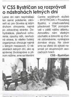 Považskobystrické novinky 18. august 2020