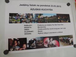 Pondelok - ázijská kuchyňa