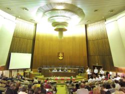 Vystúpenie spevokolu na členskej schôdzi slovenského zväzu zdravotne postihnutých považská bystrica - 07