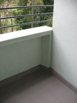 Balkóny sú hotové.
