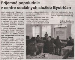 Kultúrne podujatia u nás - Prijemne popoludnie v css bystrican - 0002
