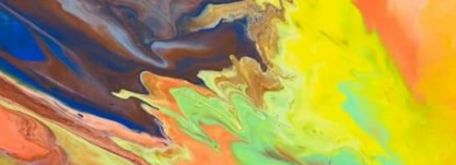 Technika liatia akrylových farieb zvaná aj „acrylic pouring“ - 20200921_163918
